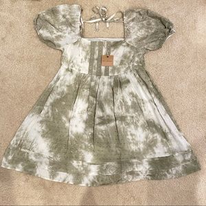 BLU PEPPER GREEN TIE DYE DRESS SZ S NWT